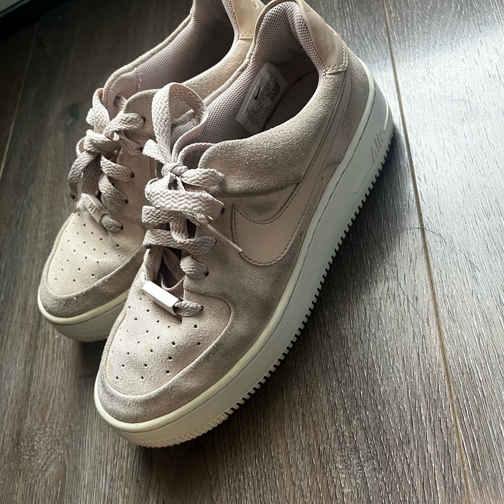 Nike Blush Pink Air Force 1 Sneakers